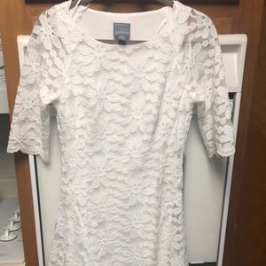 White flower dress